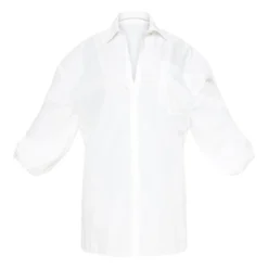 Plus Robe Chemise Oversize Blanche à Manches Bouffantes -Promos Jupe Éthérée Boutique 5ce7259ec73624ddc29893319e0592d6132f32e9 cmc3981 3