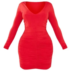 Shape - Mini Robe Moulante Froncée Rouge 11 Shape - Mini Robe Moulante Froncée Rouge -Promos Jupe Éthérée Boutique 5de40b5266a43a347bf1befeb182cd52c6358f2a clt8402 6