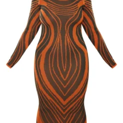 Plus Robe Longue En Maille Tricot Rayée Kaki -Promos Jupe Éthérée Boutique 618ca7a4dcf7c5bf93860742cba8859ae6603659 cnb2036 5