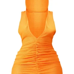 Shape Mini Robe Texturée Transparente Orange Froncée Devant à Capuche -Promos Jupe Éthérée Boutique 627b0931be35df1c2ee1a5e0ca5e6f9f2b6ca3a9 cne9164 5