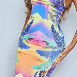 Shape Robe Longue Violette Moulante Imprimé Tropical à Col Bénitier -Promos Jupe Éthérée Boutique 6282b65d9b710d2891325931cf4eda5b46a7dcc0 cmy6944 5