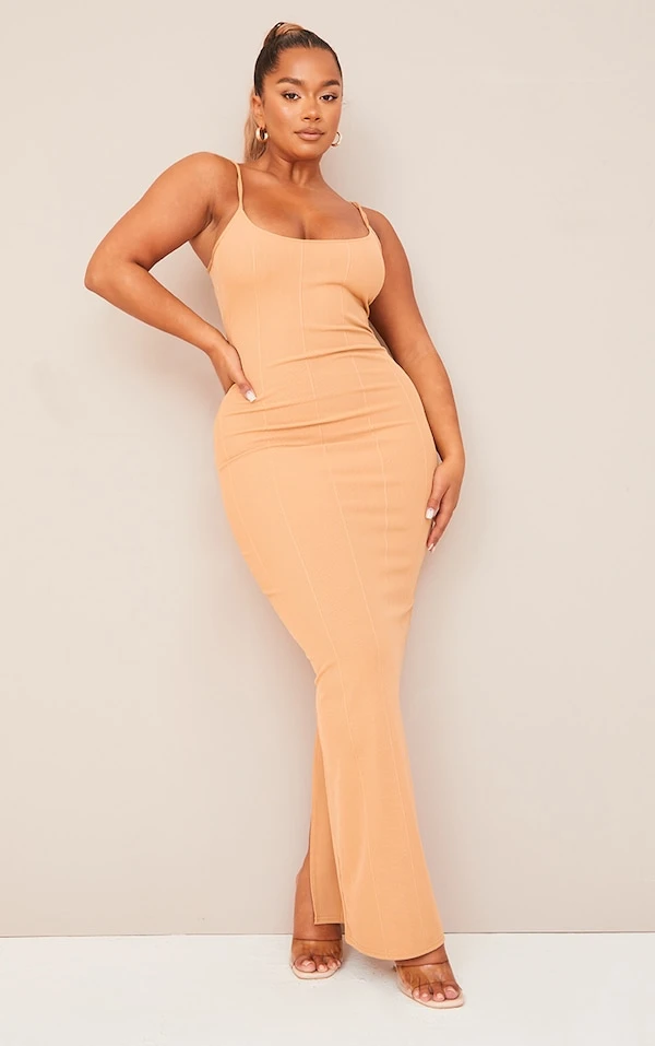 Shape Robe Longue Bandage Camel 5 Shape Robe Longue Bandage Camel – Image 5