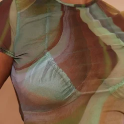 Plus Mini Robe De Plage Moulante En Mesh Multicolore Imprimé Abstrait Effet Marbré -Promos Jupe Éthérée Boutique 6467564380db12b907fab578292a2ba813f27936 cmz9576 4