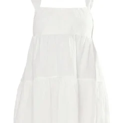 Plus Robe Droite Blanche Texturée Superposée -Promos Jupe Éthérée Boutique 65bb373b9b02315f3c26d9ffa442424788d8a59c cnd4916 5