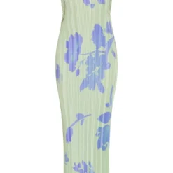 Petite Robe Longue Plissée Fleurie Verte à Col Montant Et Dos échancré -Promos Jupe Éthérée Boutique 66132c2d34def490546d90ae8608782dd9b02f41 cne4970 5