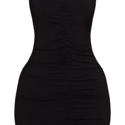 Petite Robe Côtelée Froncée Noire à Dos Nageur -Promos Jupe Éthérée Boutique 672300d03c635dbc468774a468c3d465e481cf35 cmw5881 6