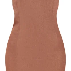 Petite Robe Moulante En Effet Lin Chocolat à Rabat Contrastant -Promos Jupe Éthérée Boutique 67a10c8b36ba6711b405fb726da478b2222e4570 cne2136 5