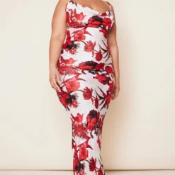 Plus Robe Longue Plissée Nude à Fleurs Imprimées à Bretelles -Promos Jupe Éthérée Boutique 681fbe4d96f8844e82d2ae6a3f45362664d4452e cne5089 3