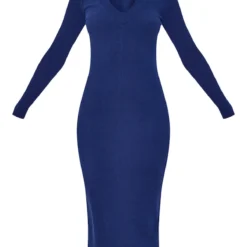 Tall Robe Mi-longue Style Polo Bleu Marine Foncé à Décolleté Plongeant -Promos Jupe Éthérée Boutique 683365edf7e27cf102f505ec2f0b7efa54979c54 cnd0590 5