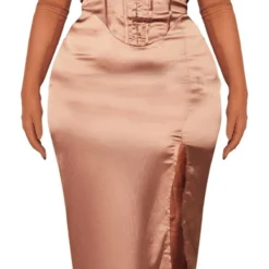 Plus Robe Mi-longue Corset Café Au Lait Satinée -Promos Jupe Éthérée Boutique 687a3894dbc02b782472b63fc05ab4a7042e0409 cna8287 5