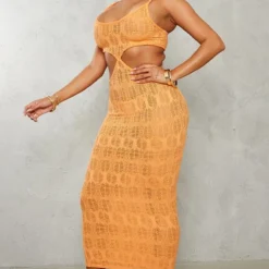 Shape Robe Longue Texturée Orange Découpée à Bretelles 7 Shape Robe Longue Texturée Orange Découpée à Bretelles -Promos Jupe Éthérée Boutique 6c221932dc3bb0023f4421c6ba671acaf88f9368 cne9736 3