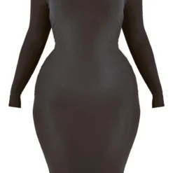 Plus Robe Moulante Noire Douce à Col Bardot -Promos Jupe Éthérée Boutique 6c69dcc9a5bf4c844353a1ce1ac13b072685a4c6 cnc9615 5