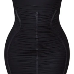 Shape Robe Bustier Courte Moulante Noire En Mesh Froncé -Promos Jupe Éthérée Boutique 70e47e0e97fc51fce193e141d6f6d262527a7f92 cnc8855 5