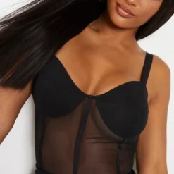 Shape Robe Moulante En Mesh Noir à Liserés Structurants Et Bonnets -Promos Jupe Éthérée Boutique 71bb2e44a9cb4314f881275509aef5f8add09d5b CMU8266 5