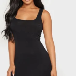 Petite Mini-robe En Jersey Noir