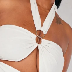 Plus Robe Mi-longue Dos Nu Gris Pierre à Détail Anneau -Promos Jupe Éthérée Boutique 7541a397aab9d1b914c7228a5f02fe66bf066cdb cmy8464 5