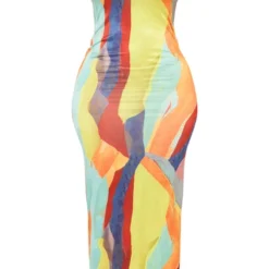 Shape Robe Longue Imprimée Multicolore à Dos échancré -Promos Jupe Éthérée Boutique 7ae7e544560caf316417ad99ba91f923e5ac0ec9 cne9304 5