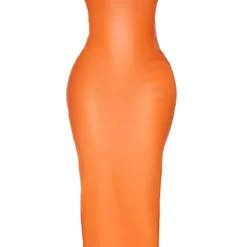 Shape Robe Mi-longue En Similicuir Orange à Brelettes -Promos Jupe Éthérée Boutique 7bf9c03150a5965b0d99fadcbdfc92ad1c791862 cnd5126 5