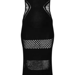 Maternité Robe De Grossesse Longue En Maille Crochet Noire Ajourée Sur Les Côtés -Promos Jupe Éthérée Boutique 7c00a144a9f4411e6b551834814d6da110735f3d cmw7892 6