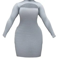 Shape Robe Mi-longue En Jersey Gris Clair à Découpe Et Manches Longues -Promos Jupe Éthérée Boutique 7c5d1675baef561b7efb50d38da6d5acba8075d2 cnd2692 5