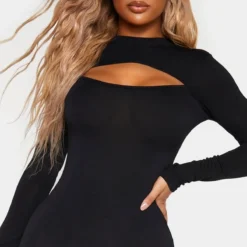 Shape Robe Mi-longue En Jersey Noir à Découpe Et Manches Longues 9 Shape Robe Mi-longue En Jersey Noir à Découpe Et Manches Longues -Promos Jupe Éthérée Boutique 7cc4ecc573727375985149015ebf83a7d1c4fe6e cmg4312 5