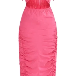 Plus Robe Mi-longue Froncée Découpée Rose Vif 9 Plus Robe Mi-longue Froncée Découpée Rose Vif -Promos Jupe Éthérée Boutique 7eb631e06c8426f8e25cf0a87c20bdb854347cc8 cnc9699 5