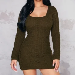 Petite Robe Pull En Maille Torsadée Kaki 7 Petite Robe Pull En Maille Torsadée Kaki -Promos Jupe Éthérée Boutique 7f22a156608bb40de0df057007f243d337a63214 cnc2380 3