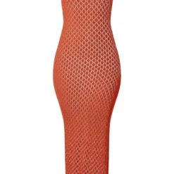 Tall Robe Longue En Maille Crochetée Rouille à Dos Nu -Promos Jupe Éthérée Boutique 80eb4f0dee2adca78b72b0b9f4d9e778084ec497 cne2397 5