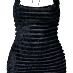 Shape Robe Moulante Texturée Noire à Col Bénitier Et Dos Nu -Promos Jupe Éthérée Boutique 80f96276c52b5732cbe6cd2b2474d30ddd836f14 cnb7716 5