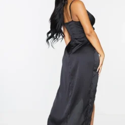 Petite Robe Longue Satinée Noire Détail Portefeuille -Promos Jupe Éthérée Boutique 810c5e4e695d20bbb69dacb8b08e5cc9664532bb cme0721 3