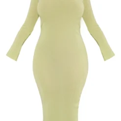 Shape Robe Mi-longue Sauge Kaki En Maille Tricot à Manches Longues Et Dos Tombant -Promos Jupe Éthérée Boutique 817f1837666ca377240e709367b7f5203725275a cnd2538 5