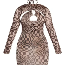 Shape Robe Très Moulante Noire Imprimé Carreaux à Découpes Détail Superposé -Promos Jupe Éthérée Boutique 81f8af2556845ff0f8e627db9f6f92c8ca9211f2 cmy3340 6