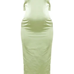 Maternité Robe Longue De Grossesse Satinée Sauge à Col Montant -Promos Jupe Éthérée Boutique 8a0ff9582e554176805475782180731c5bfe3748 cnd7251 5