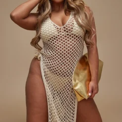 Shape Robe Longue Fendue Sur Les Côtés En Maille Crochet Gris Pierre -Promos Jupe Éthérée Boutique 8ad4ee581981607151a5b291c112d2268564ba76 cnd5174 3