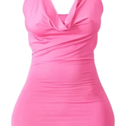 Shape Mini Robe Douce Rose Bonbon à Décolleté Très Plongeant -Promos Jupe Éthérée Boutique 8c70caf7b4586e2ec3f081ed68a8b2ef6442d5d9 cne6807 5