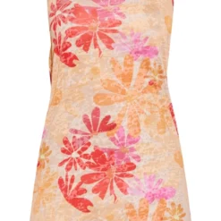 Petite Robe Babydoll Orange à Imprimé Fleuri Et Bretelles -Promos Jupe Éthérée Boutique 8c9dbb361f7dbb3c38a79d575e5f8eab7d17a888 cne8218 5