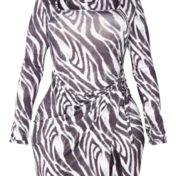 Shape Robe Très Moulante Portefeuille Noire Zébrée à Col Carré -Promos Jupe Éthérée Boutique 8ca1fb48fc849531e9eda90c62ed5841566c397f cna8617 5