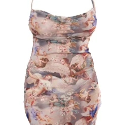 Plus Robe Moulante En Mesh Multicolore Imprimé Renaissance à Col Bénitier -Promos Jupe Éthérée Boutique 8cdd4803d16b2a7106b2713f962dc634b7c1aba3 cnc9640 5