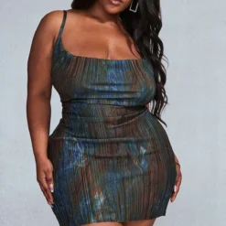 Plus Robe Moulante Plissée Marron à Imprimé Marbré Et Col Bénitier -Promos Jupe Éthérée Boutique 8dc016f815f0e10c17a25e58d43709da9b9e3190 cnb9042 3