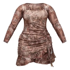 Shape Robe Moulante Manches Longues En Mesh Marron Imprimé Léopard à Côté Froncé Et Ourlet Volanté 9 Shape Robe Moulante Manches Longues En Mesh Marron Imprimé Léopard à Côté Froncé Et Ourlet Volanté -Promos Jupe Éthérée Boutique 8e1ec02c3c672dd72a19c718b36f5a47dec84dbd cnd7486 5