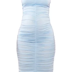 Maternité Robe De Grossesse Mi-longue En Jersey Bleu Ciel à Décolleté Et Fronces Détail Contours -Promos Jupe Éthérée Boutique 8ea4c51ef257481515ea1095b346cadf8f8a5244 cne4968 5