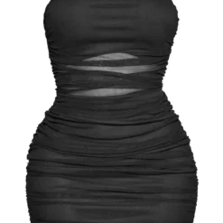 Shape Robe Découpée Noir ébène En Mesh Froncé à Bretelles -Promos Jupe Éthérée Boutique 8ec4e3b185d3a09490dc6f96f2d12c99f9e06964 cmd1028 6