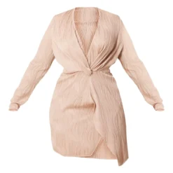 Plus Robe Plissée Gris Pierre Croisée Sur Le Devant -Promos Jupe Éthérée Boutique 9089e9d830e51f49b00f9505d716c67bc49b3dbe cmw3937 6