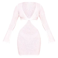 Petite Mini-robe En Maille Tricot Blanche à Découpes -Promos Jupe Éthérée Boutique 90d5140e3d6c5b16c6cd593c57d5cfb0d9bb62eb cne8189 5