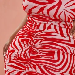 Plus Robe Mi-longue Froncée Dévorée Rose à Col Bénitier -Promos Jupe Éthérée Boutique 91f6edfb47457cdad1292463982d05938f114cca cmy4215 5