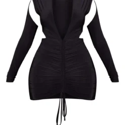 Shape Robe Très Moulante Froncée Noire à Manches Longues -Promos Jupe Éthérée Boutique 93933ea9d8ee8225c7df6da4a7c05eca937f8a61 cna6157 5