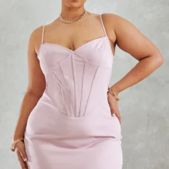 Plus Robe Moulante Rose Cendré Détail Bretelles -Promos Jupe Éthérée Boutique 955cf283ac6cc71de6b7d379b2d189afa55107e2 cnd4872 1