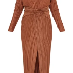 Plus Robe Longue Plissée Chocolat à Col Et Torsade 9 Plus Robe Longue Plissée Chocolat à Col Et Torsade -Promos Jupe Éthérée Boutique 959fbd0dd6605835cc91b9b3052b6894d3bb0e01 cne5083 5