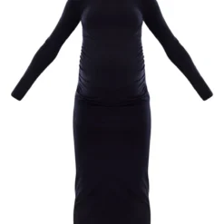 Maternité Robe De Grossesse Mi-longue Noire à Ventre Froncé Et Manches Longues 9 Maternité Robe De Grossesse Mi-longue Noire à Ventre Froncé Et Manches Longues -Promos Jupe Éthérée Boutique 97b5b57b4e12384c6f49b88e3bf35d63772dbeb9 cnb6545 5