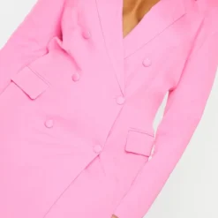 Plus Robe Blazer Rose Vif Structurée à Double Boutonnière -Promos Jupe Éthérée Boutique 98c81101ac3ff51a3a79b73129127bba8dac5e0b cmq1105 5